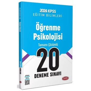 Data Yayınları 2024 Kpss Eğitim Bilimleri Öğrenme Psikolojisi 20 Deneme Çözümlü Komisyon