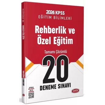 Data Yayınları 2024 Kpss Eğitim Bilimleri Rehberlik Ve Özel Eğitim 20 Deneme Çözümlü Komisyon