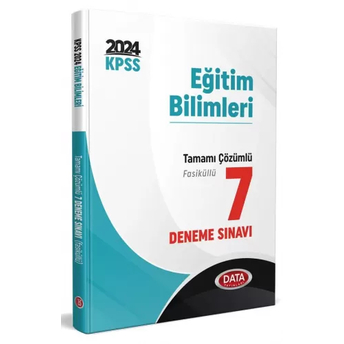 Data Yayınları 2024 Kpss Eğitim Bilimleri Tamamı Çözümlü 7 Deneme Sınavı Komisyon