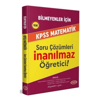 Data Yayınları 2024 Kpss Matematik Soru Çözümleri Inanılmaz Öğretici! (Bilmeyenler Için) Komisyon