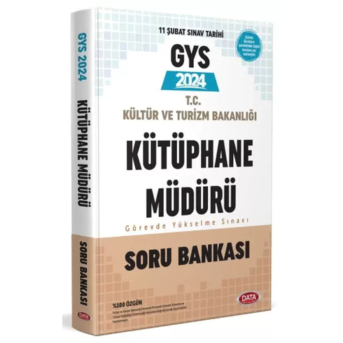 Data Yayınları 2024 Kültür Ve Turizm Bakanlığı Kütüphane Müdürlüğü Gys Soru Bankası Komisyon