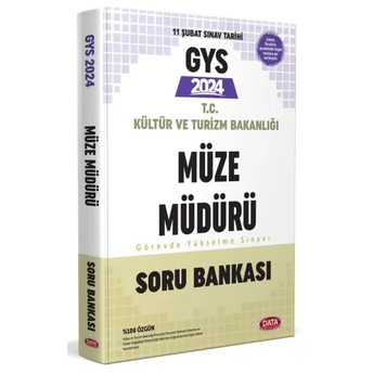 Data Yayınları 2024 Kültür Ve Turizm Bakanlığı Müze Müdürlüğü Gys Soru Bankası Komisyon