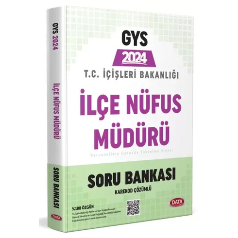 Data Yayınları 2024 T.c. Içişleri Bakanlığı Ilçe Nüfus Müdürü Gys Soru Bankası Komisyon