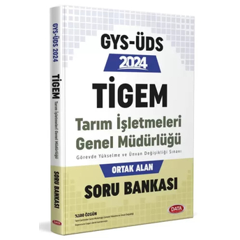 Data Yayınları 2024 Tarım Işletmeleri Genel Müdürlüğü Tigem Gys-Üds Ortak Alan Soru Bankası Komisyon