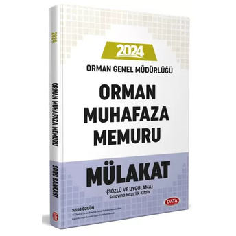 Data Yayınları 2024 Tarım Ve Orman Bakanlığı Orman Muhafaza Memuru Mülakat Komisyon