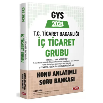 Data Yayınları 2024 Ticaret Bakanlığı Iç Ticaret Grubu Konu Anlatımlı Soru Bankası Komisyon