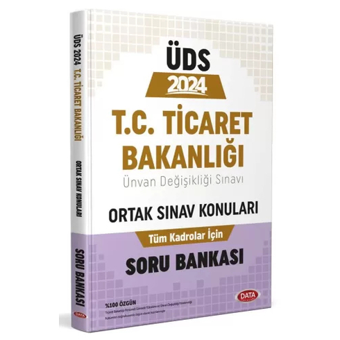 Data Yayınları 2024 Ticaret Bakanlığı Ünvan Değişikliği Sınavı Ortak Konular Soru Bankası Komisyon