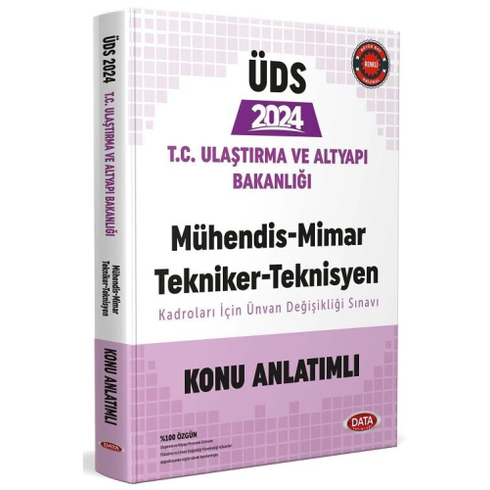 Data Yayınları 2024 Ulaştırma Ve Altyapı Bakanlığı Mühendis-Mimar-Tekniker-Teknisyen Kadroları Için Gys Ünvan Değişikliği Sınavı Konu Anlatımlı Komisyon