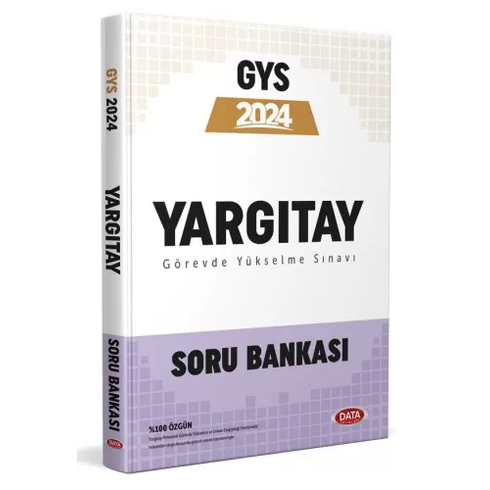 Data Yayınları 2024 Yargıtay Gys Soru Bankası Komisyon