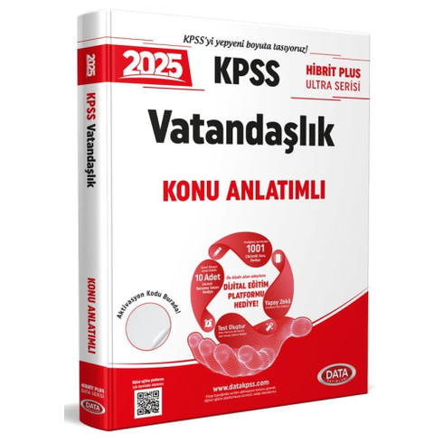 Data Yayınları 2025 Kpss Hibrit Plus Ultra Serisi Vatandaşlık Konu Anlatımlı Komisyon