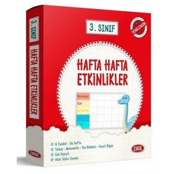 Data Yayınları 3. Sınıf Hafta Hafta Etkinlikler (8 Fasikül) Komisyon