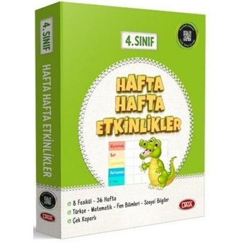 Data Yayınları 4. Sınıf Hafta Hafta Etkinlikler (8 Fasikül) Komisyon