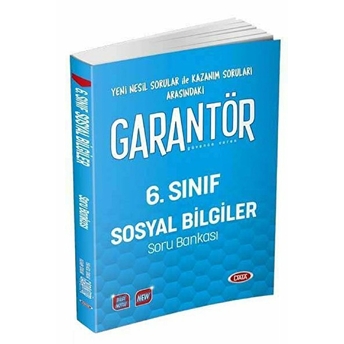 Data Yayınları 6. Sınıf Garantör Sosyal Bilgiler Soru Bankası