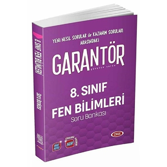 Data Yayınları 8. Sınıf Garantör Fen Bilimleri Soru Bankası