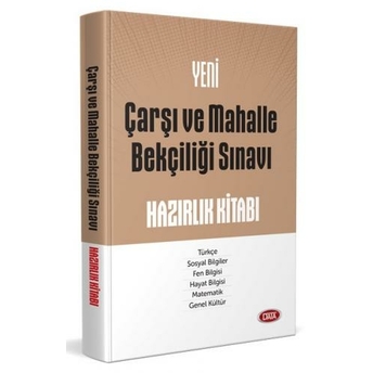 Data Yayınları Çarşı Ve Mahalle Bekçiliğine Giriş Sınavına Hazırlık Kitabı Komisyon