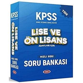 Data Yayınları Kpss Lise Önlisans Hızlı Soru Bankası Seti