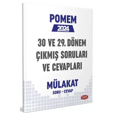 Data Yayınları Pomem 2024 29-30. Dönem Mülakat Çıkmış Sorular Ve Cevapları Komisyon