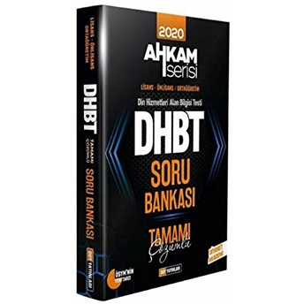 Ddy 2020 Dhbt Ahkam Tüm Adaylar Soru Bankası Çözümlü Tek Kitap (Iadesiz)