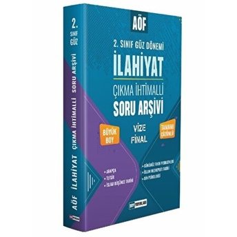 Ddy Yayinlari 2023-2024 Aöf Ilahiyat 2. Sınıf Güz Dönemi Çıkmış Soru Arşivi Tamamı Çözümlü Kolektif