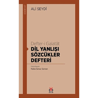 Defter-I Galatat Dil Yanlışı Sözcükler Defteri Kolektif