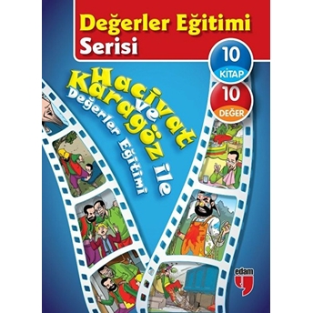 Değerler Eğitimi Serisi - Hacivat Ve Karagöz Ile Değerler Eğitimi (10 Kitaplık Set) Elif Akardaş