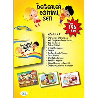 Değerler Eğitimi Seti 196 Kart