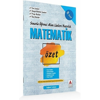 Delta Kültür 8. Sınıf Matematik Özet Tuğberk Tuzkaya