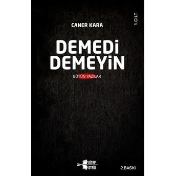 Demedi Demeyin (2 Cilt Takım) Caner Kara