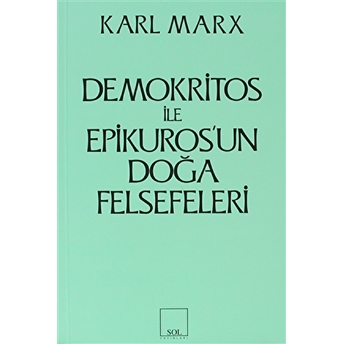 Demokritos Ile Epikuros’un Doğa Felsefeleri Karl Marx