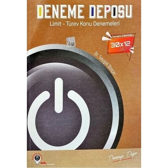 Deneme Deposu Limit Türev Konu Denemeleri Saygın Dinçer