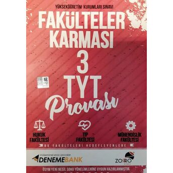 Denemebank Fakülteler Karması Tyt Provası 3 Deneme Sınavı (Yeni) Anonim