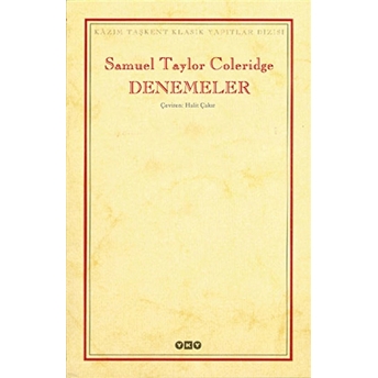 Denemeler Samuel Taylor Coleridge