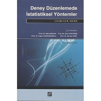 Deney Düzenlemede Istatistiksel Yöntemler-Charles R. Hicks