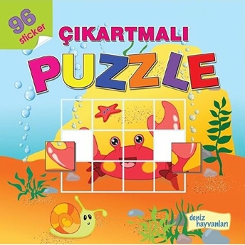 Deniz Hayvanları - Çıkartmalı Puzzle