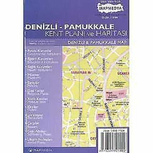 Denizli - Pamukkale Kent Planı Ve Haritası Kolektif