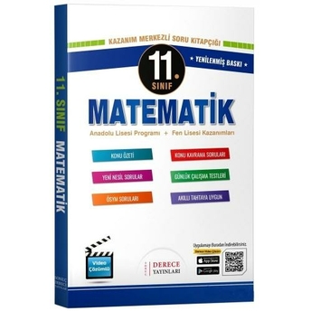 Derece Yayınları 11. Sınıf Matematik Modüler Set Komisyon