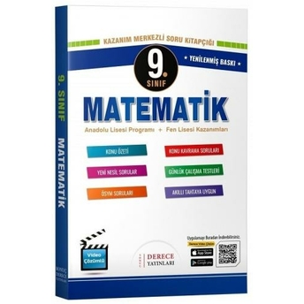 Derece Yayınları 9. Sınıf Matematik Modüler Set Komisyon