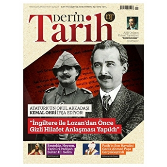 Derin Tarih Aylık Tarih Dergisi Sayı: 77 Ağustos 2018 Kolektif