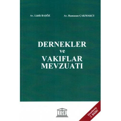 Dernekler Ve Vakıflar Mevzuatı Lütfü Başöz