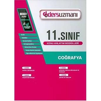 Ders Uzmanı Yayınları 11.Sınıf Coğrafya Konu Anlatım Modülleri