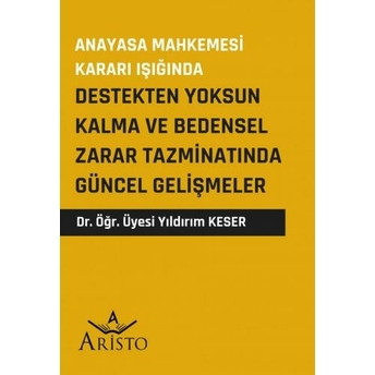 Destekten Yoksun Kalma Ve Bedensel Zarar Tazminatında Güncel Gelişmeler Yıldırım Keser