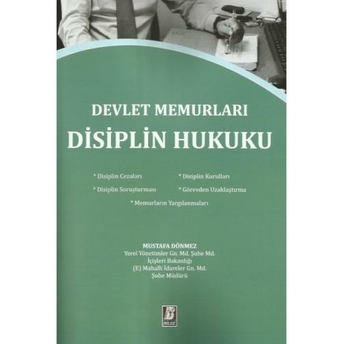 Devlet Memurları Disiplin Hukuku Mustafa Dönmez