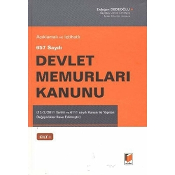 Devlet Memurları Kanunu Cilt: 1 Ciltli Erdoğan Dedeoğlu