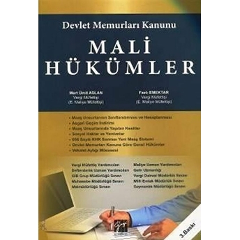 Devlet Memurları Kanunu Mali Hükümler Fazlı Emektar