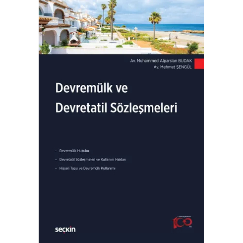 Devremülk Ve Devretatil Sözleşmeleri Muhammed Alparslan Budak