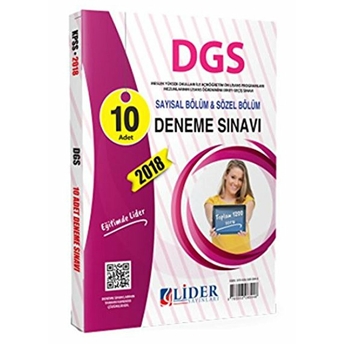 Dgs Sayısal Bölüm Sözel Bölüm 10'Lu Deneme Sınavı Kolektif