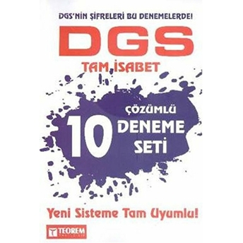 Dgs Tam Isabet - 10 Çözümlü Deneme Seti Kolektif