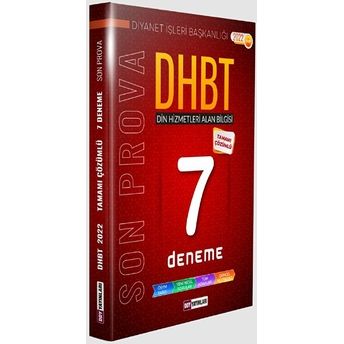 Dhbt Son Prova Tamamı Çözümlü 7 Deneme