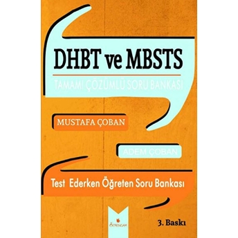 Dhbt Ve Mbsts Tamamı Çözümlü Soru Bankası Adem Çoban