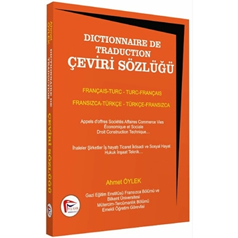 Dictinonnaire De Traduction Çeviri Sözlüğü Ahmet Öylek